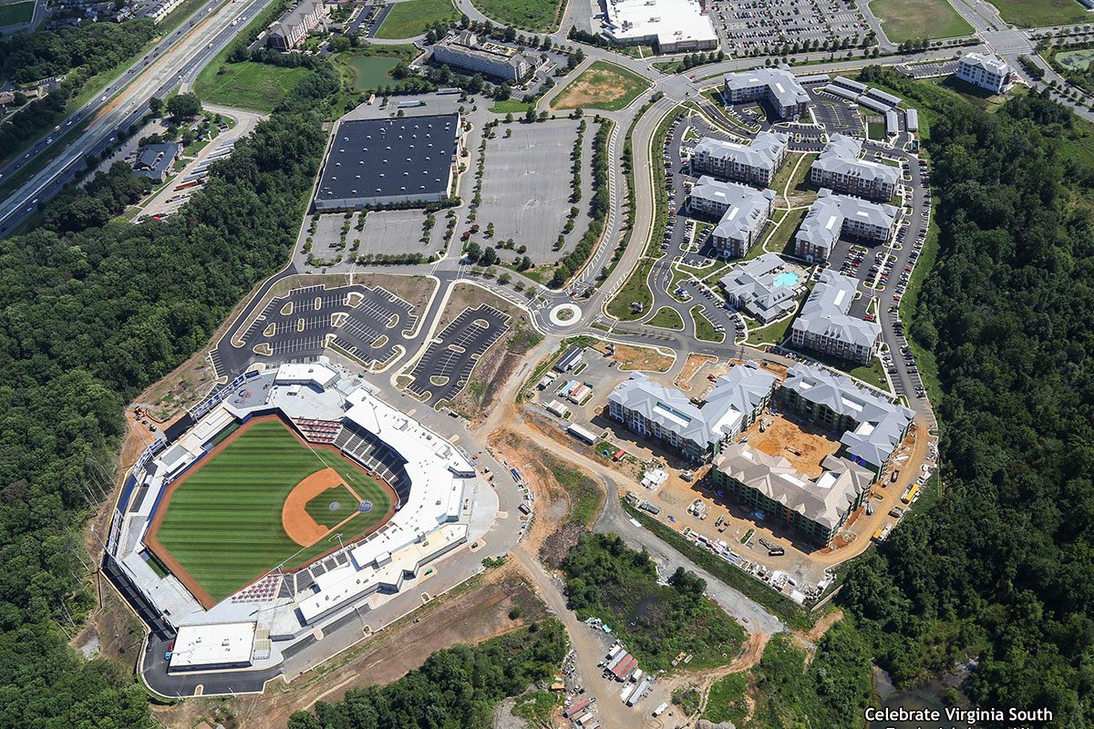 Silver Collection at Carl D. Silver Parkway aerial