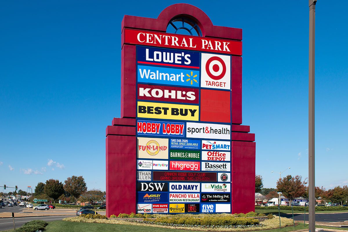 Central Park monument sign