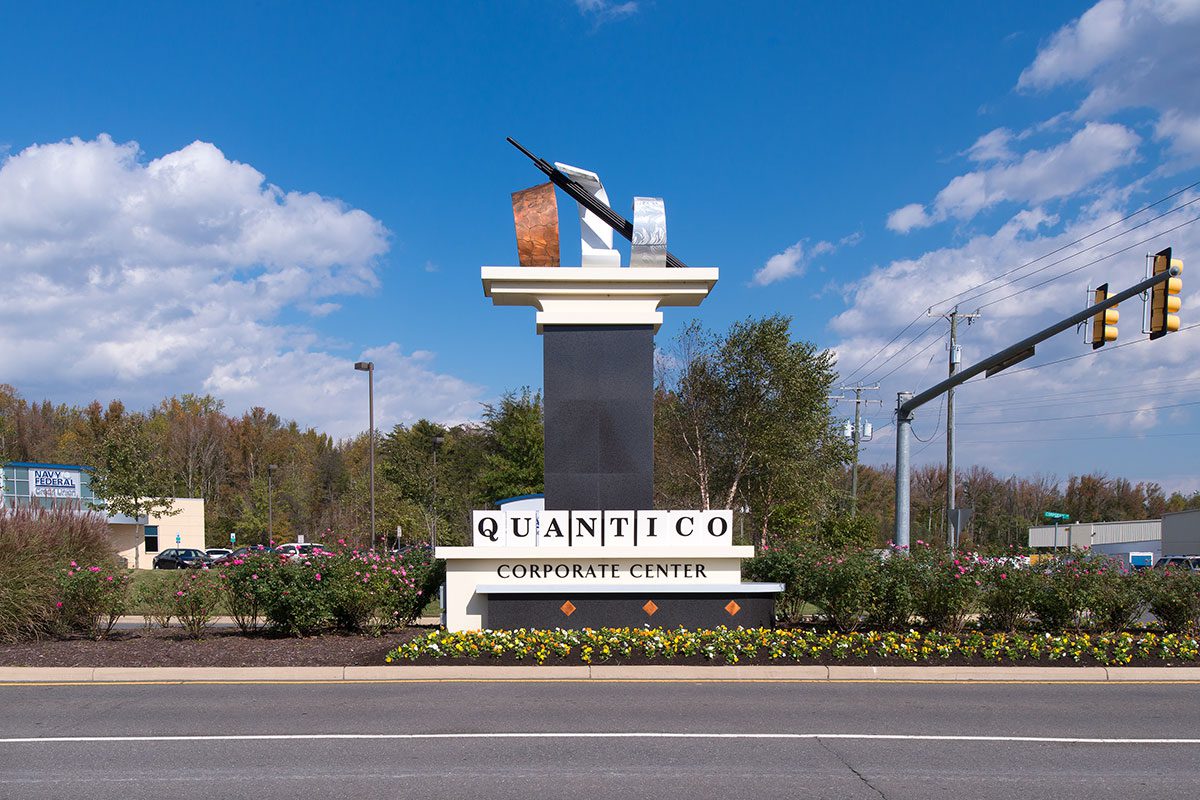 Quantico Corporate Center monument sign