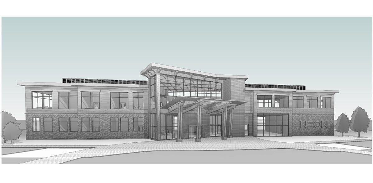 Neon Rendering Front View